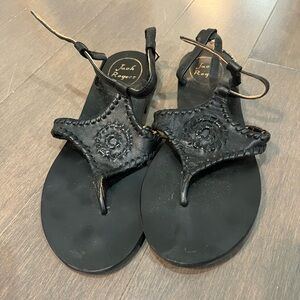 Jack Rogers Maci Sandals in Black - Size 7